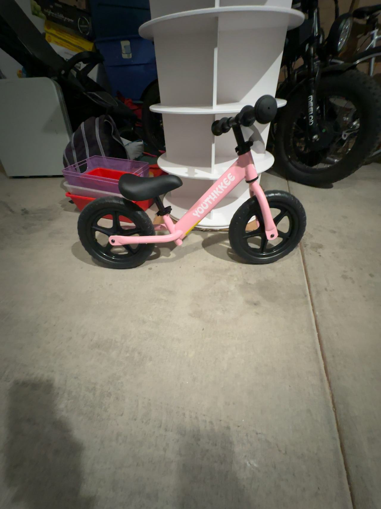 Youthkkee 12-Inch Toddler Balance Bike Pink