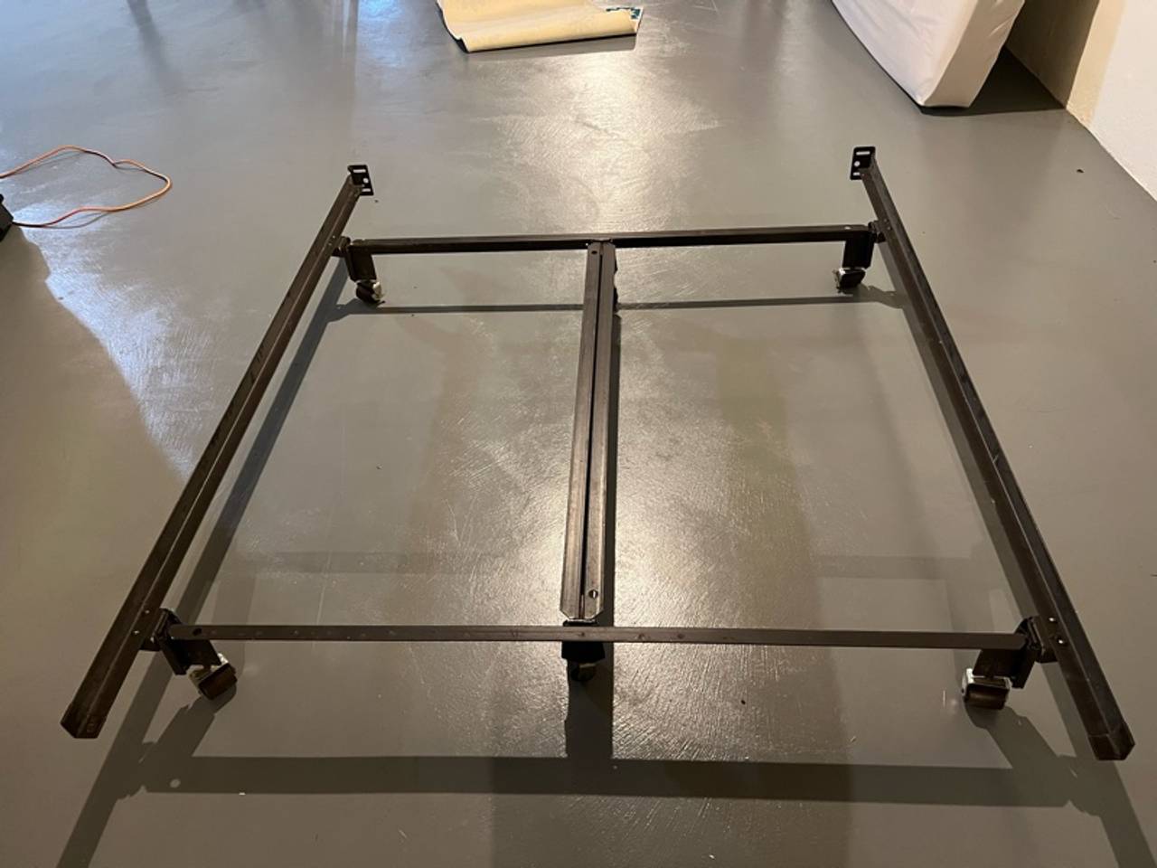 Glideaway Queen Premium Metal Bed Frame Black