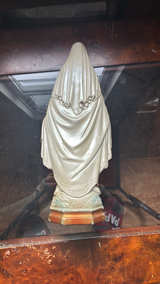 Vintage Virgin Mary Statue Our Lady of Grace - Image 2