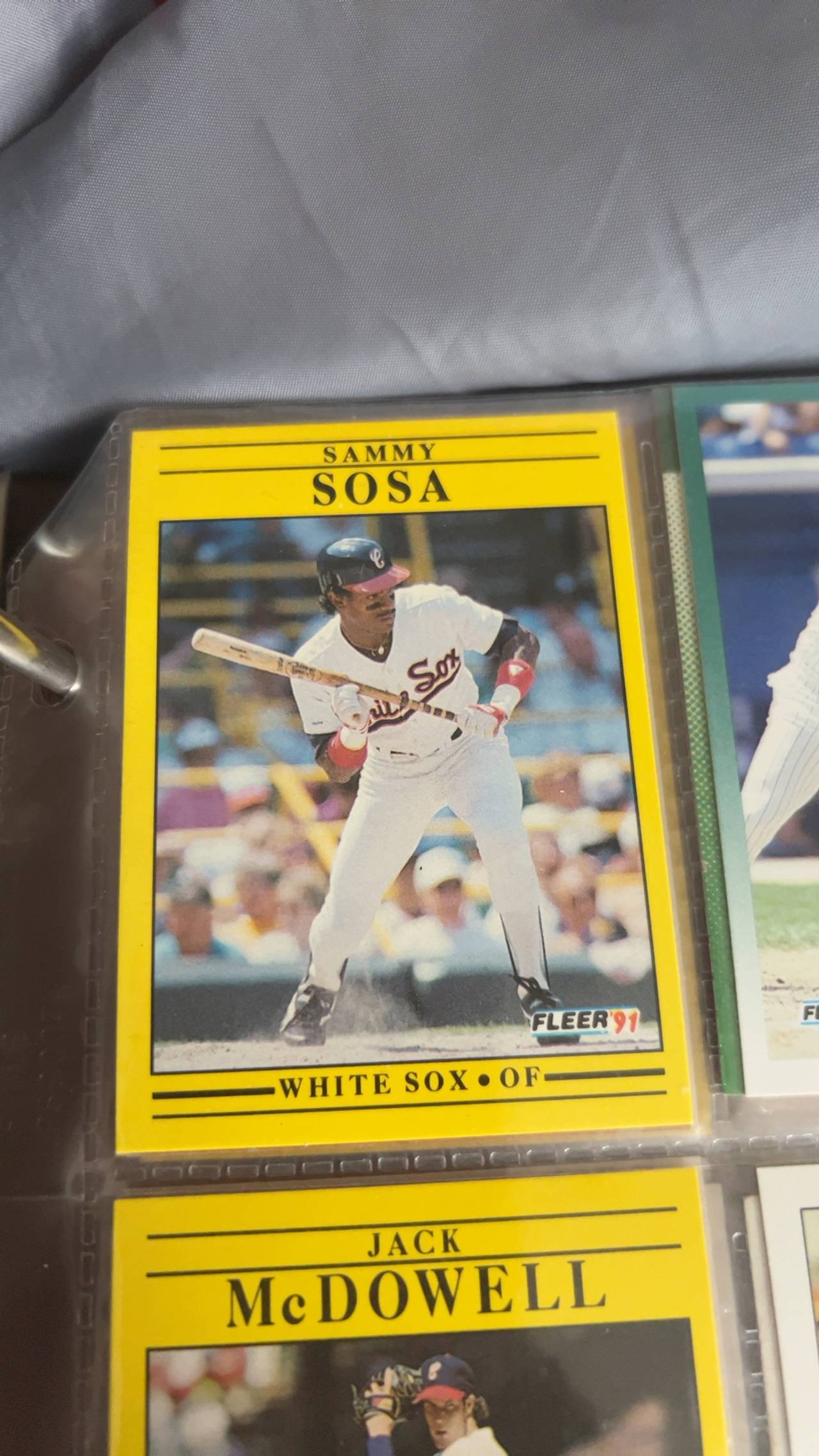 Fleer 1991 Sammy Sosa Error Card #136