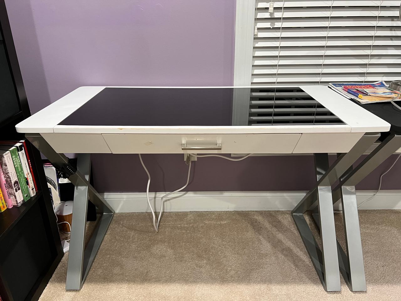 Glass to Desk
