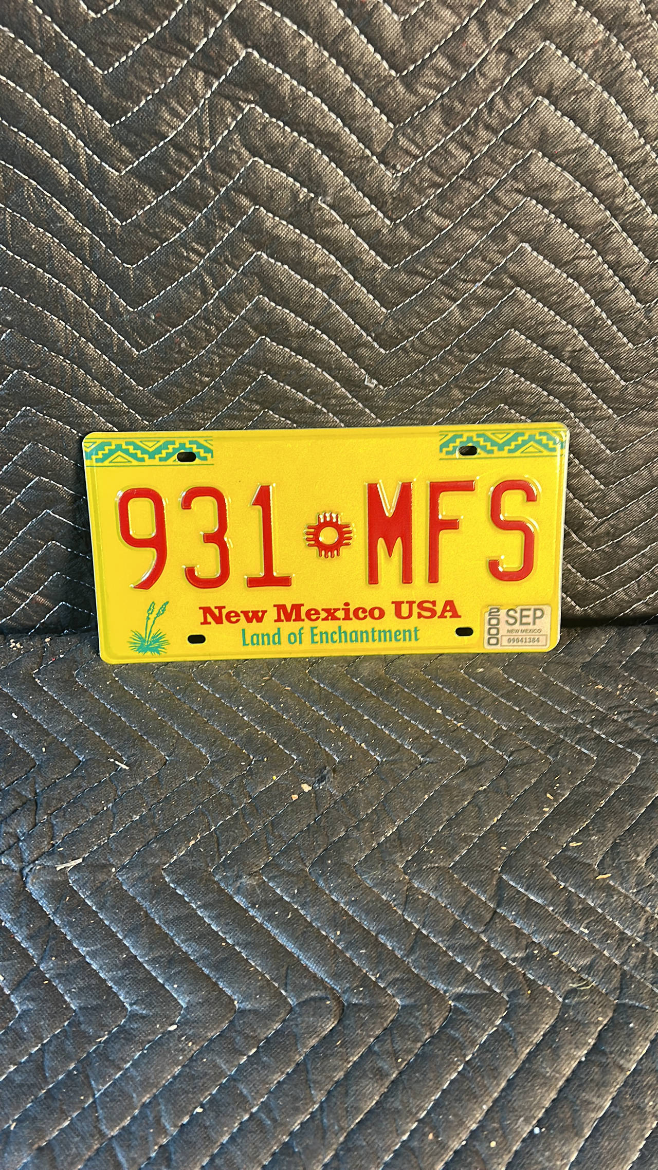 New Mexico License Plate 931-MFS