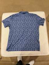 Puma MATTR Golf Polo Blue Umbrella Print - Image 2