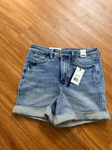 Judy Blue High Waist Mid-Thigh Cuffed Denim Shorts - Image 1