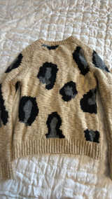Anthropologie Sleeping On Snow Guepardo Leopard Print Wool Mohair Sweater - Image 4