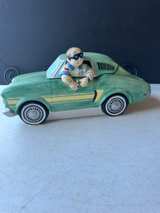 Vintage Clay Art 1997 Lotus Mustang Green Ceramic Green Mustang Cookie Jar - Image 1