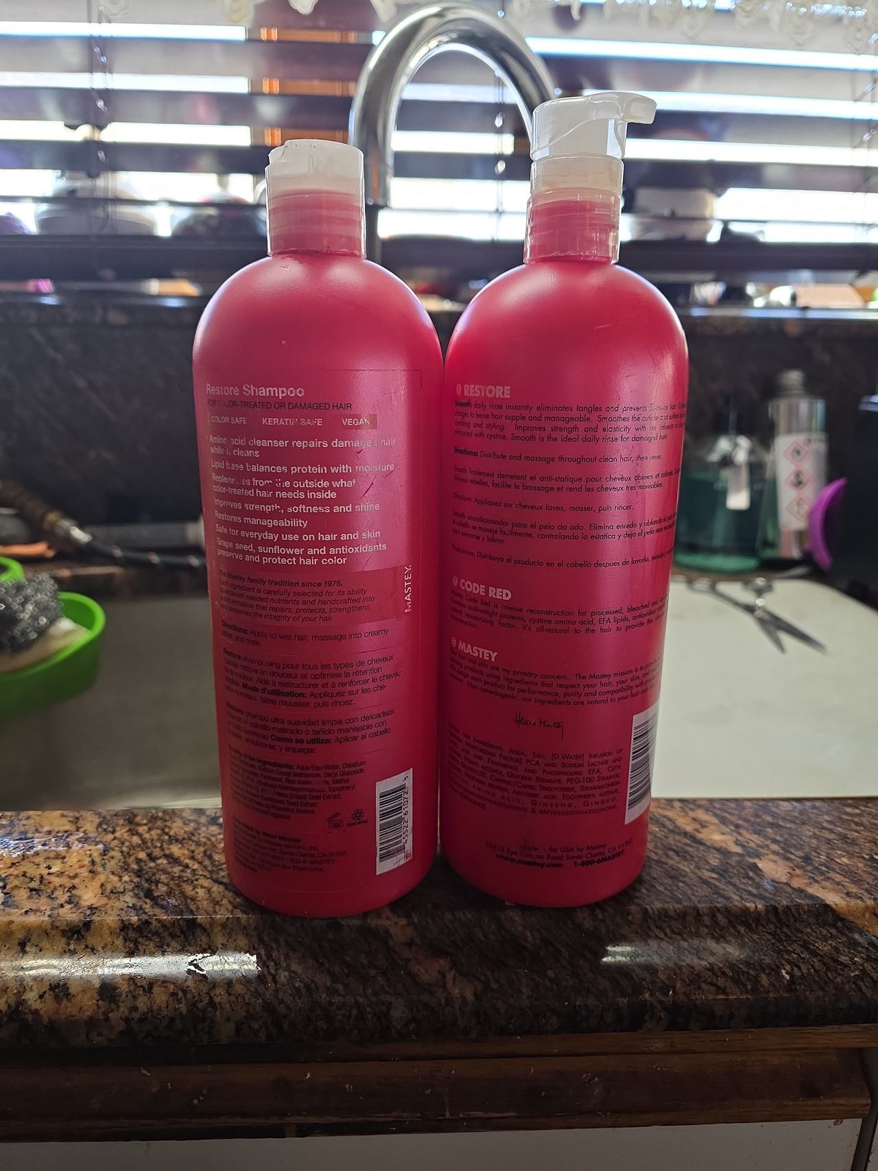 Mastey Restore Shampoo and Smooth Daily Fortifying Rinse Set