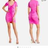 Open Edit Ruched Front Mini Dress nwt M - Image 2
