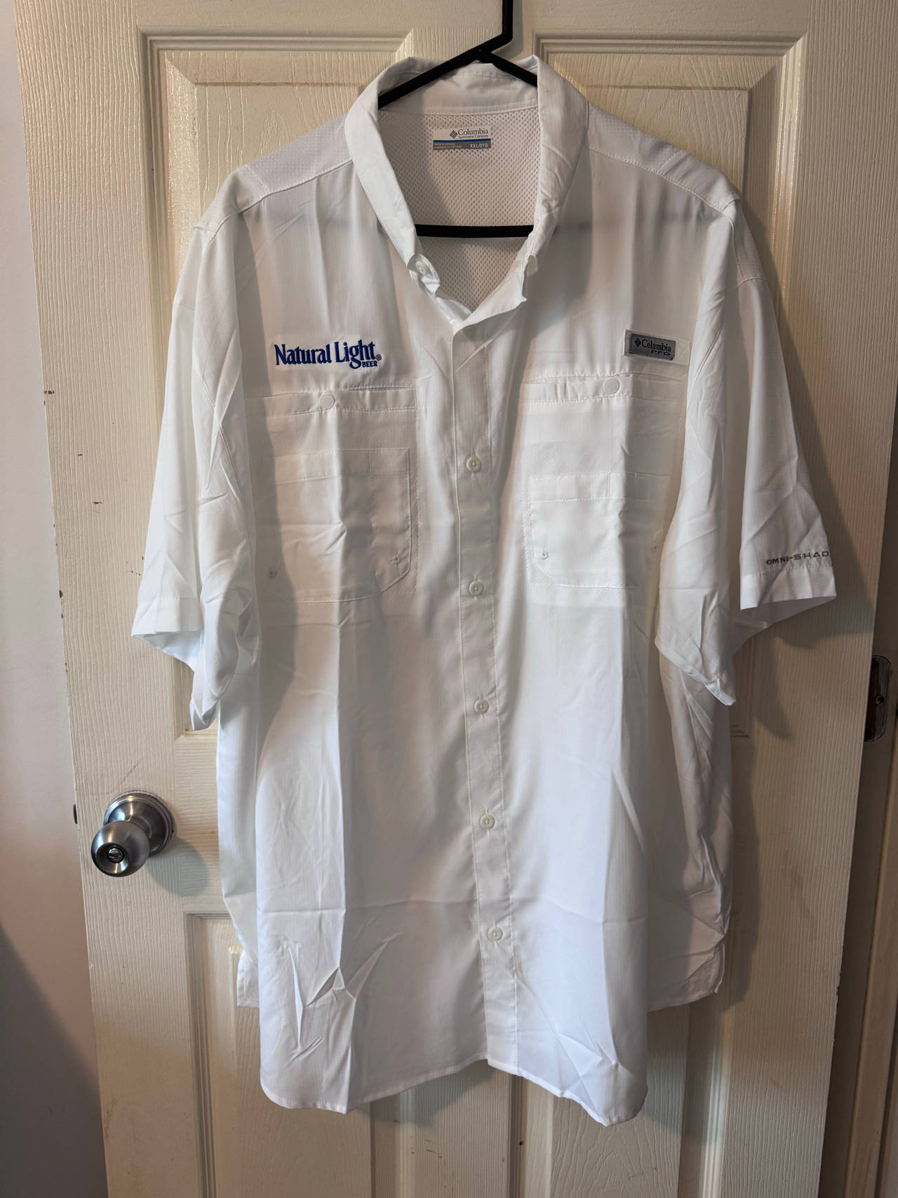 Columbia PFG Bahama II Short Sleeve Natural Light Shirt XXL