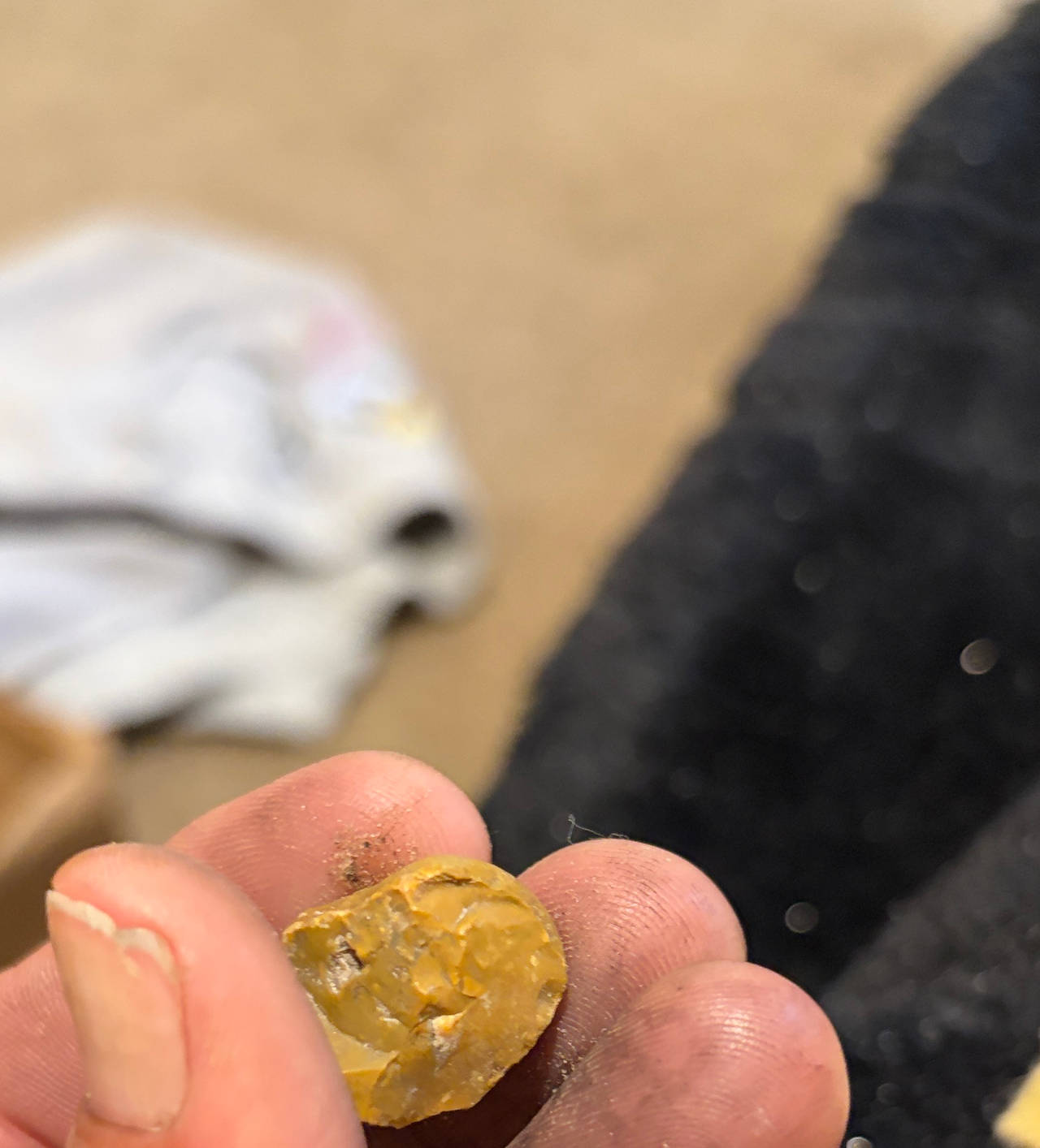 Native American Chert Thumb Scraper
