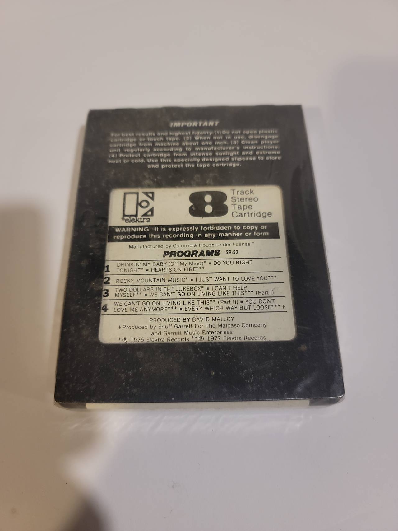 The Best of Eddie Rabbitt 8-Track Stereo Tape Cartridge