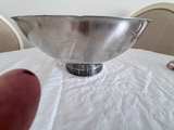 Stainless Steel Punch Bowl with Greek Key Base - Image 1