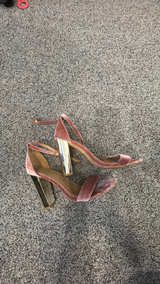 Velvet Block Heel Sandals - Image 4