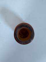 Vintage Amber Glass Medicine Bottle - Image 2