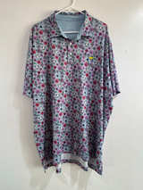 Masters Azalea Floral Print Golf Polo XXL - Image 1