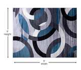 Flash Furniture Harken Collection 6' x 9' Geometric Area Rug - Image 2