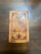 Vintage Embossed Leather wallet with Monogram - Image 1