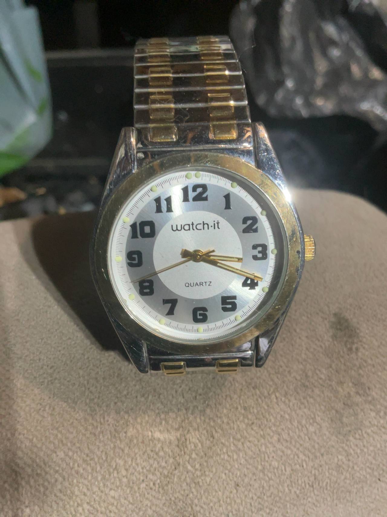 Watch-it MLN 3210 Stainless Steel Large Dial Watch