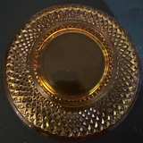 Indiana Glass Amber Bowl with Diamond Point Pattern - Image 4
