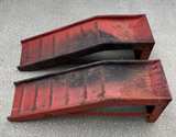 Car Ramps Steel Metal Red - Image 1
