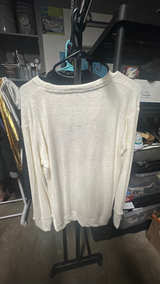 Pressbox Arkansas Razorback Sweatshirt Ivory Women's Large - Image 4