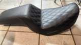 Saddlemen SDC Pro Series Seat Black Lattice Stitch - Image 1