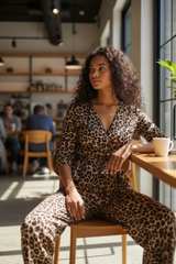 Leopard Print Jumpsuit - Image 4