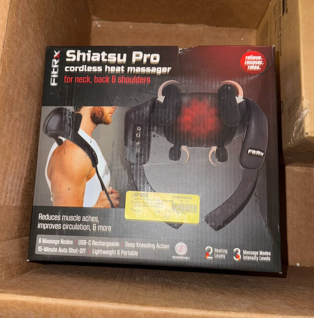 FitRx Shiatsu Pro Cordless Heat Massager