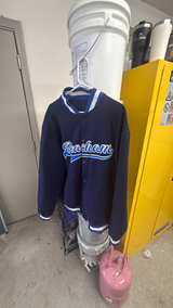 Custom Varsity Jacket Black Royal-White - Image 2