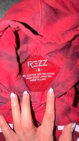 REZZ Red Tie-Dye Logo Hoodie - Image 5