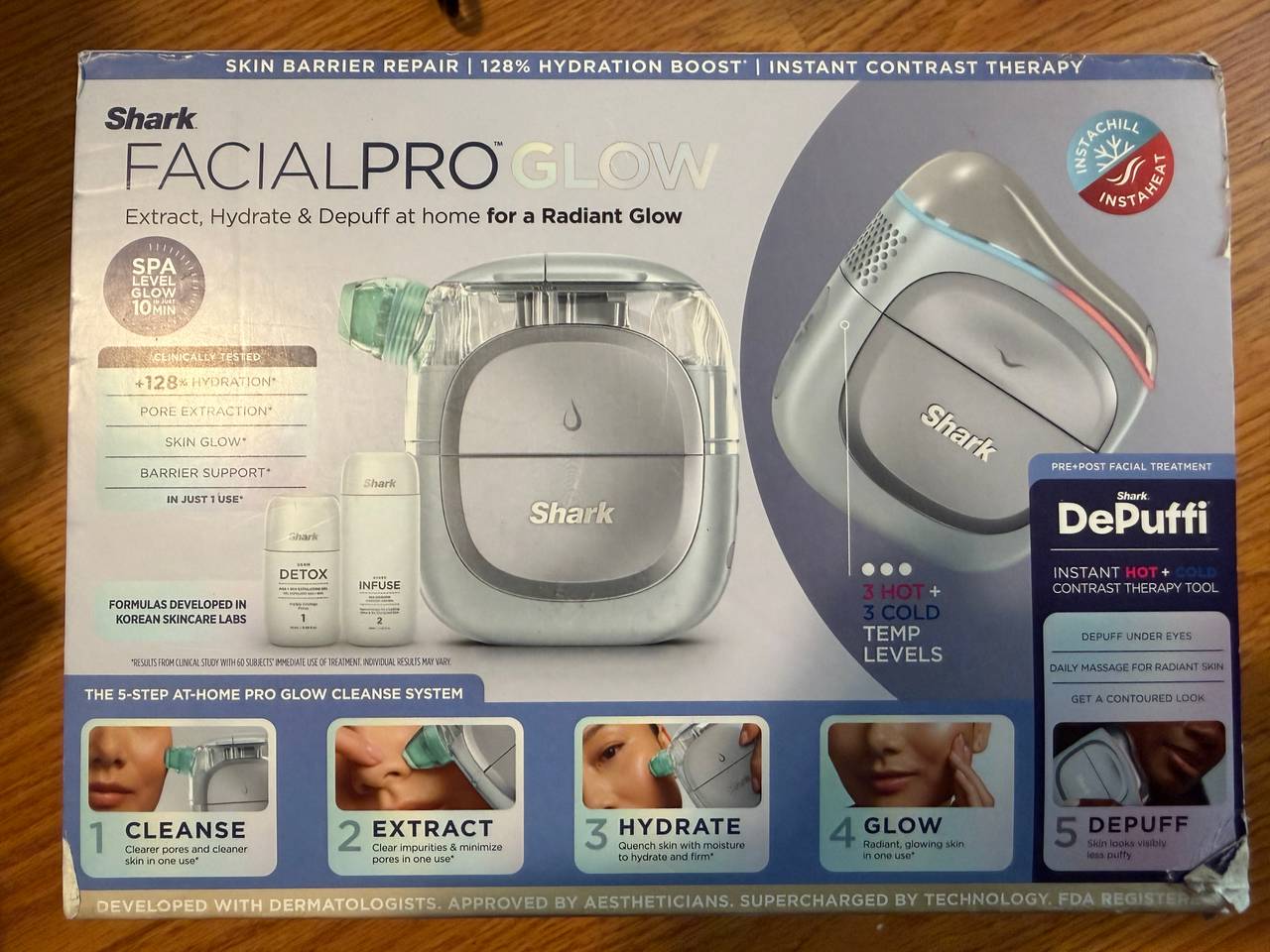 Shark FacialPro Glow 5-Step At-Home Pro Glow Cleanse System