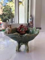Handmade Ceramic Frog and Lotus Lily Pad Bowl - Image 5