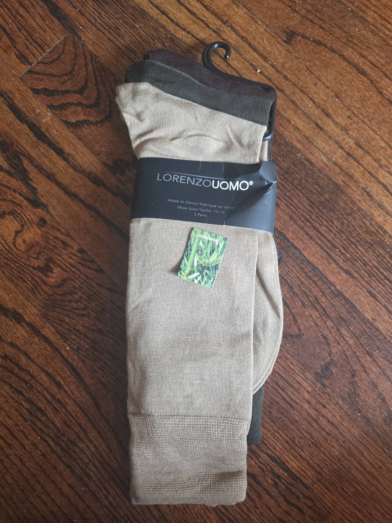 Lorenzo Uomo Bamboo Dress Socks 3-Pack
