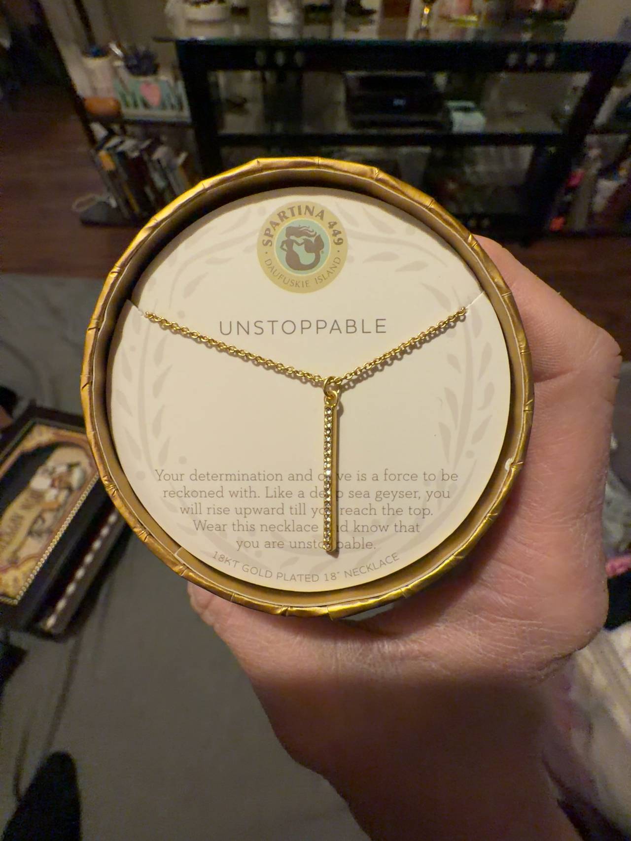 Spartina Sea La Vie Necklace Unstoppable Vertical Bar