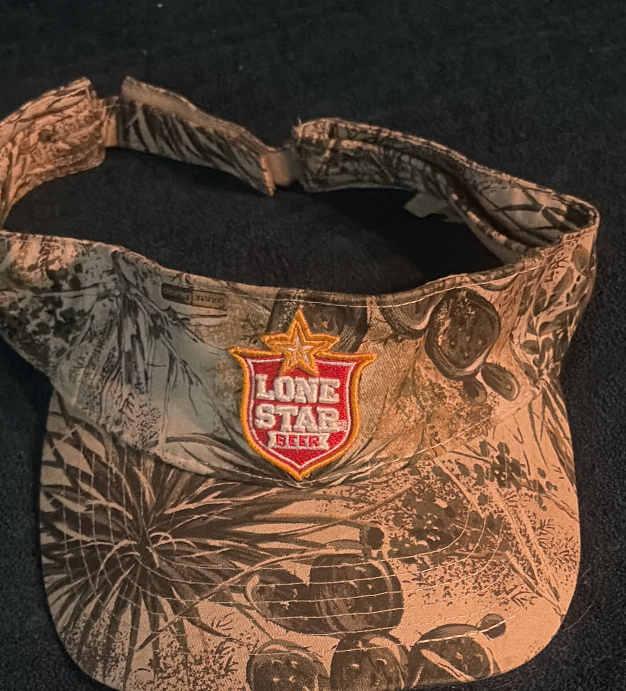 Lone Star Beer GameGuard Camo Visor Hat