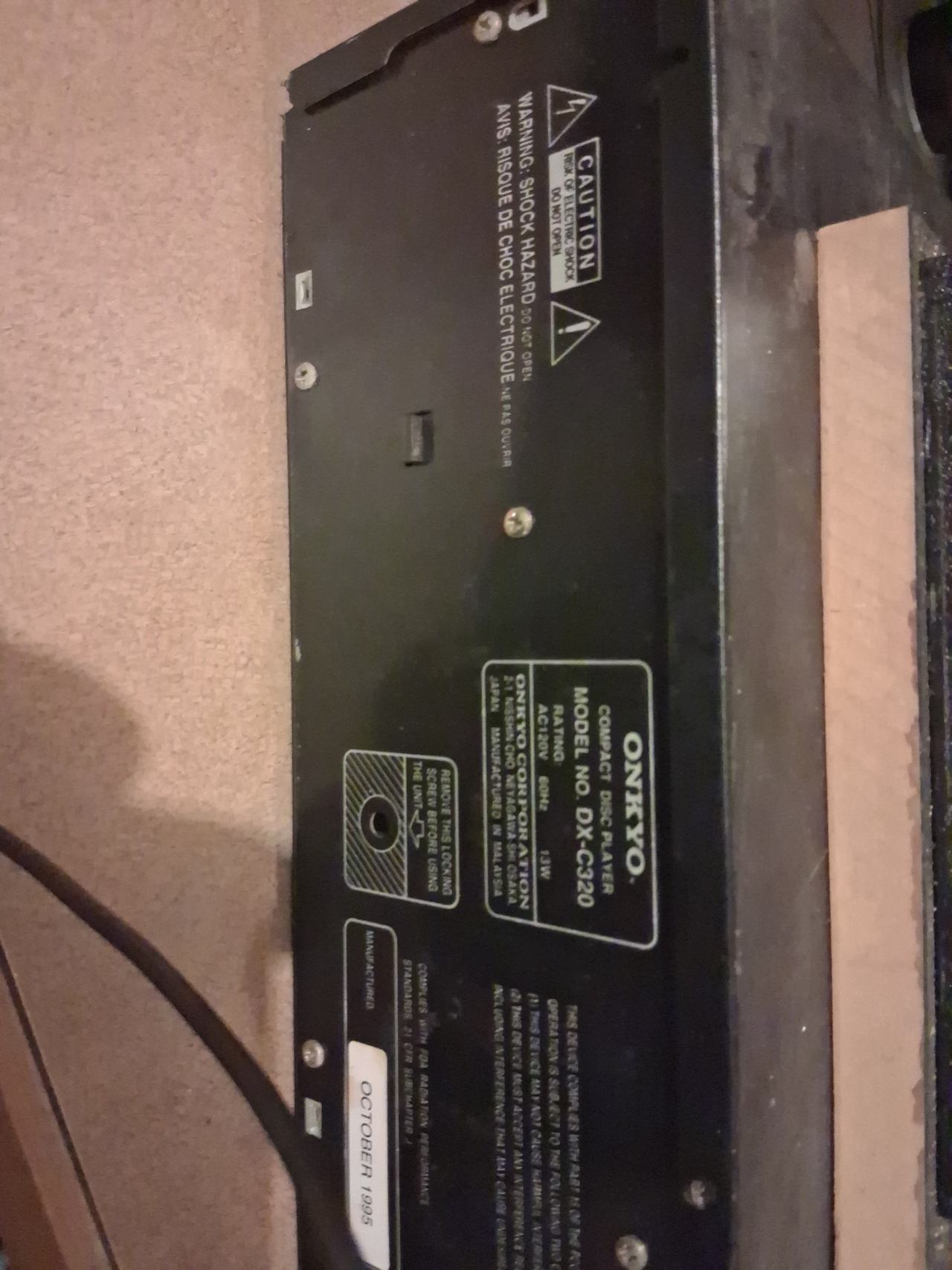 Onkyo DX-C320 Compact Disc Player