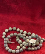 Natural Stone Beaded Necklace with Gold-Tone Spacers - Image 1