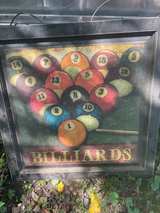 Vintage Billiards Framed Wall Art - Image 2
