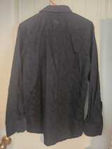 Cesari Men's Black Textured Button Down Shirt - Image 1