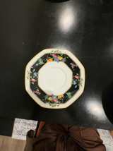 Christopher Stuart Orchard Park Black Octagonal Salad Plate - Image 1