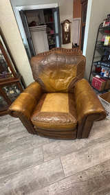 Dakota Bison Leather Recliner Chair - Image 2