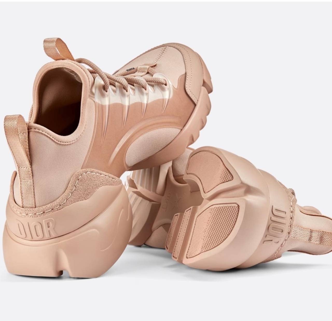 Like New Nude Dior D-Connect Sneakers Size 38 1/2!