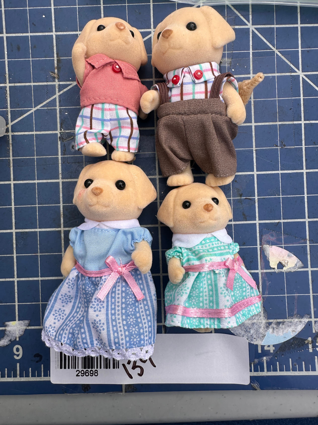 Calico Critters Yellow Labrador Family poseable animal figures 139
