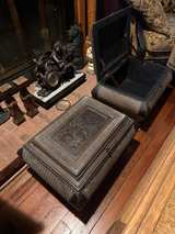 Antique Ornate Wooden Chest - Image 2