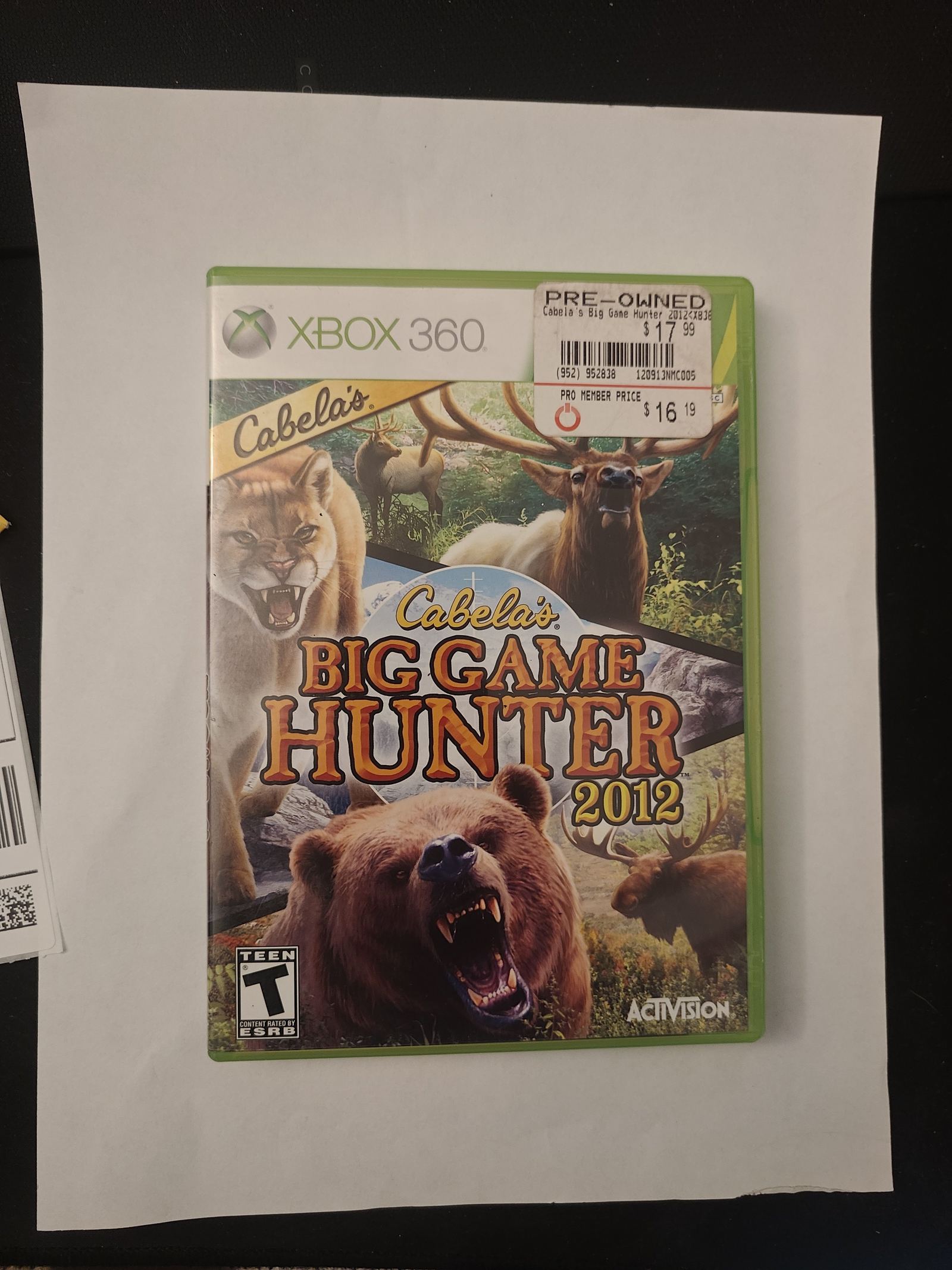 Cabela's Big Game Hunter 2012 - Xbox 360