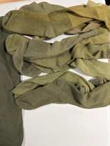 Vintage U.S. Military Combo Laundry Bag & Wool Socks Set Army Issue Olive Drab - Image 2