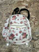 Juicy Couture Floral Backpack White/Red Roses - Image 1