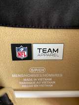 Small NFL Team Apparel New Orleans Saints Quarter-Zip Pullover - Image 2