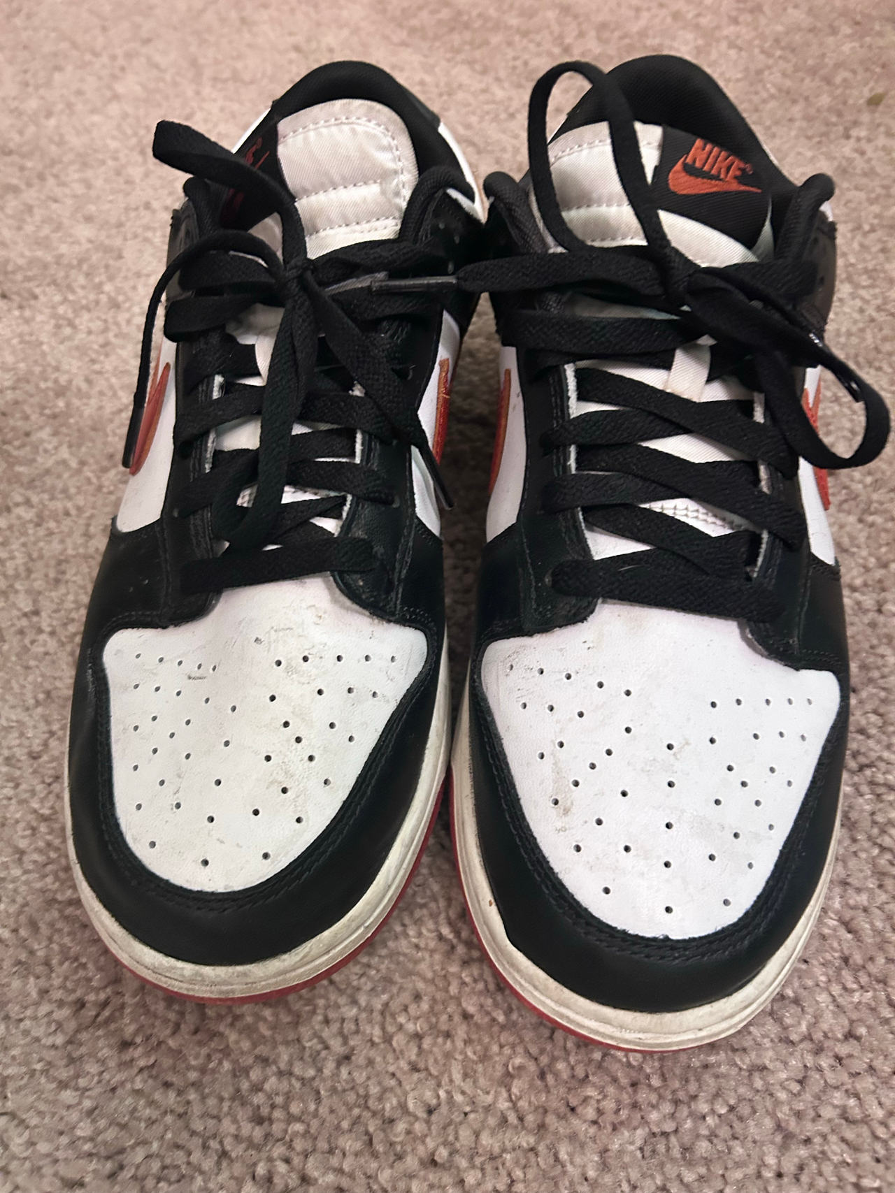 Nike Dunk Low Black White Orange