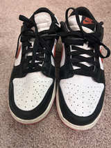 Nike Dunk Low Black White Orange - Image 1